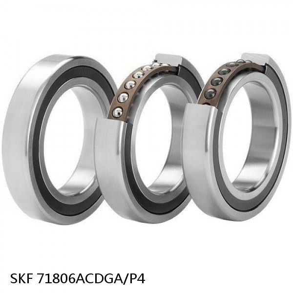 71806ACDGA/P4 SKF Super Precision,Super Precision Bearings,Super Precision Angular Contact,71800 Series,25 Degree Contact Angle